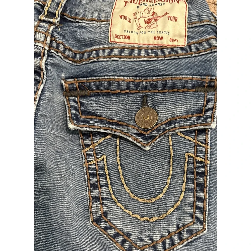 TRUE RELIGION SIZE 29 SLIM JEANS Streetwear Seed Stitch